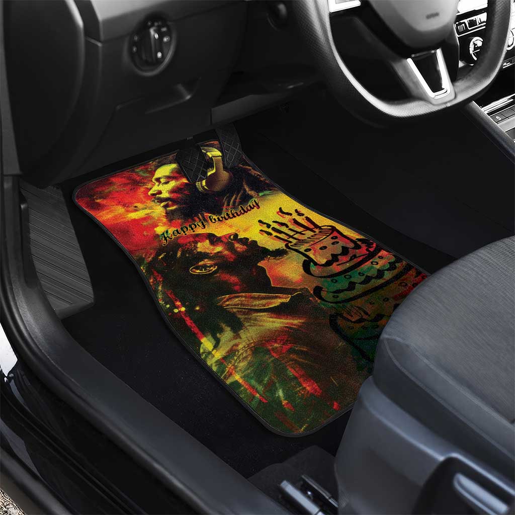 Happy Birthday King of Reggae Car Mats