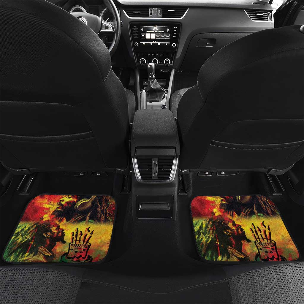 Happy Birthday King of Reggae Car Mats