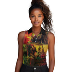 Happy Birthday King of Reggae Women Sleeveless Polo Shirt