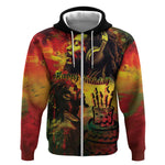 Happy Birthday King of Reggae Zip Hoodie