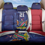 Custom Cricket African Namibia Back Car Seat Cover Coat of arms Namibian Pattern - African Pride