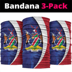 Cricket African Namibia Neck Gaiter Coat of arms Namibian Pattern - African Pride