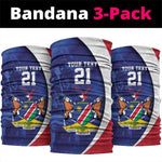 Custom Cricket African Namibia Neck Gaiter Coat of arms Namibian Pattern LT9