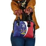 Custom Cricket African Namibia Shoulder Handbag Coat of arms Namibian Pattern - African Pride
