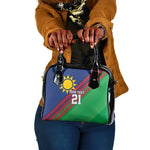 Custom Cricket African Namibia Shoulder Handbag Namibian Sporty Pattern Flag Motif - African Pride