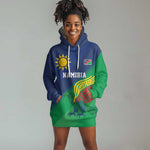 Custom Rugby African Namibia Hoodie Dress Welwitschias African Fish Eagle - African Pride