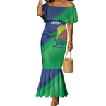 Custom Rugby African Namibia Mermaid Dress Welwitschias African Fish Eagle - African Pride