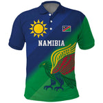 Custom Rugby African Namibia Polo Shirt Welwitschias African Fish Eagle - African Pride