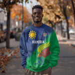 Custom Rugby African Namibia Sweatshirt Welwitschias African Fish Eagle - African Pride