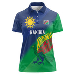 Custom Rugby African Namibia Women Polo Shirt Welwitschias African Fish Eagle - African Pride