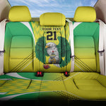 Custom Cricket African Nigeria Back Car Seat Cover Najeriya Yellow Greens Eagle - African Pride