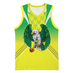 Custom Cricket African Nigeria Basketball Jersey Najeriya Yellow Greens Eagle - African Pride