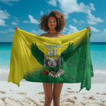 Custom Cricket African Nigeria Sarong Najeriya Angry Eagle Flag Motif - African Pride