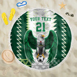 Custom Football African Nigeria Beach Blanket Classic 20-21 Home Jersey - African Pride