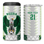 Custom Football African Nigeria 4 in 1 Can Cooler Tumbler Classic 20-21 Home Jersey - African Pride