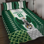 Custom Football African Nigeria Quilt Bed Set Classic 20-21 Home Jersey - African Pride