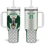 Custom Football African Nigeria Tumbler With Handle Classic 20-21 Home Jersey - African Pride
