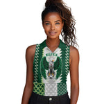 Custom Football African Nigeria Women Sleeveless Polo Shirt Classic 20-21 Home Jersey - African Pride