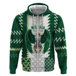Custom Football African Nigeria Zip Hoodie Classic 20-21 Home Jersey - African Pride