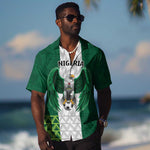 Custom Football African Nigeria Hawaiian Shirt Retro Nigeria 20-21 Eagle Flag Motif - African Pride