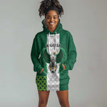Custom Football African Nigeria Hoodie Dress Retro Nigeria 20-21 Eagle Flag Motif - African Pride