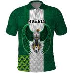 Custom Football African Nigeria Polo Shirt Retro Nigeria 20-21 Eagle Flag Motif - African Pride