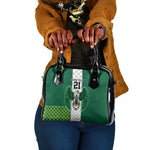 Custom Football African Nigeria Shoulder Handbag Retro Nigeria 20-21 Eagle Flag Motif - African Pride