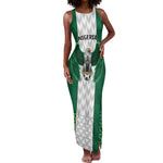 Custom Football African Nigeria Tank Maxi Dress Retro Nigeria 20-21 Eagle Flag Motif - African Pride