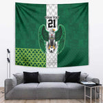 Custom Football African Nigeria Tapestry Retro Nigeria 20-21 Eagle Flag Motif - African Pride