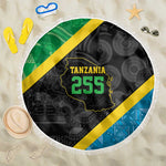 Tanzania 255 Beach Blanket African Mix Pattern Flag Motif - African Pride