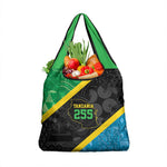 Tanzania 255 Grocery Bag African Mix Pattern Flag Motif - African Pride