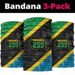 Tanzania 255 Neck Gaiter African Mix Pattern Flag Motif LT9