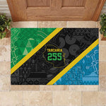 Tanzania 255 Rubber Doormat African Mix Pattern Flag Motif - African Pride