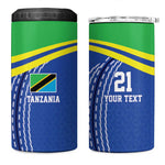 Custom Cicket African Tanzania 4 in 1 Can Cooler Tumbler The Cows Tanzania Pattern - African Pride