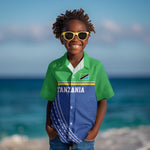 Custom Cicket African Tanzania Kid Hawaiian Shirt The Cows Tanzania Pattern - African Pride