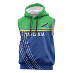 Custom Cicket African Tanzania Sleeveless Hoodie The Cows Tanzania Pattern - African Pride