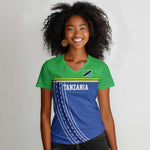Custom Cicket African Tanzania Women V-Neck T-Shirt The Cows Tanzania Pattern - African Pride