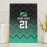 Custom Football African Tanzania Canvas Wall Art Retro 2023-24 Tanzania History - African Pride