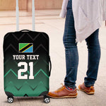 Custom Football African Tanzania Luggage Cover Retro 2023-24 Tanzania History - African Pride