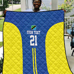 Custom Football African Tanzania Quilt Taifa Stars Go Champion - African Pride
