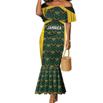Afro-Jamaicans Football Custom Mermaid Dress Black Ethnic Motifs