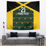 Afro-Jamaicans Football Custom Tapestry Black Ethnic Motifs