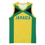 Afro-Jamaicans Football Custom Basketball Jersey Gold Ethnic Motifs - African Pride