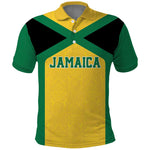 Afro-Jamaicans Football Custom Polo Shirt Gold Ethnic Motifs