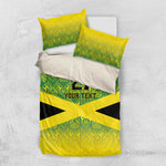 Afro-Jamaicans Custom Bedding Set Reggae Boyz With Traditional Pattern