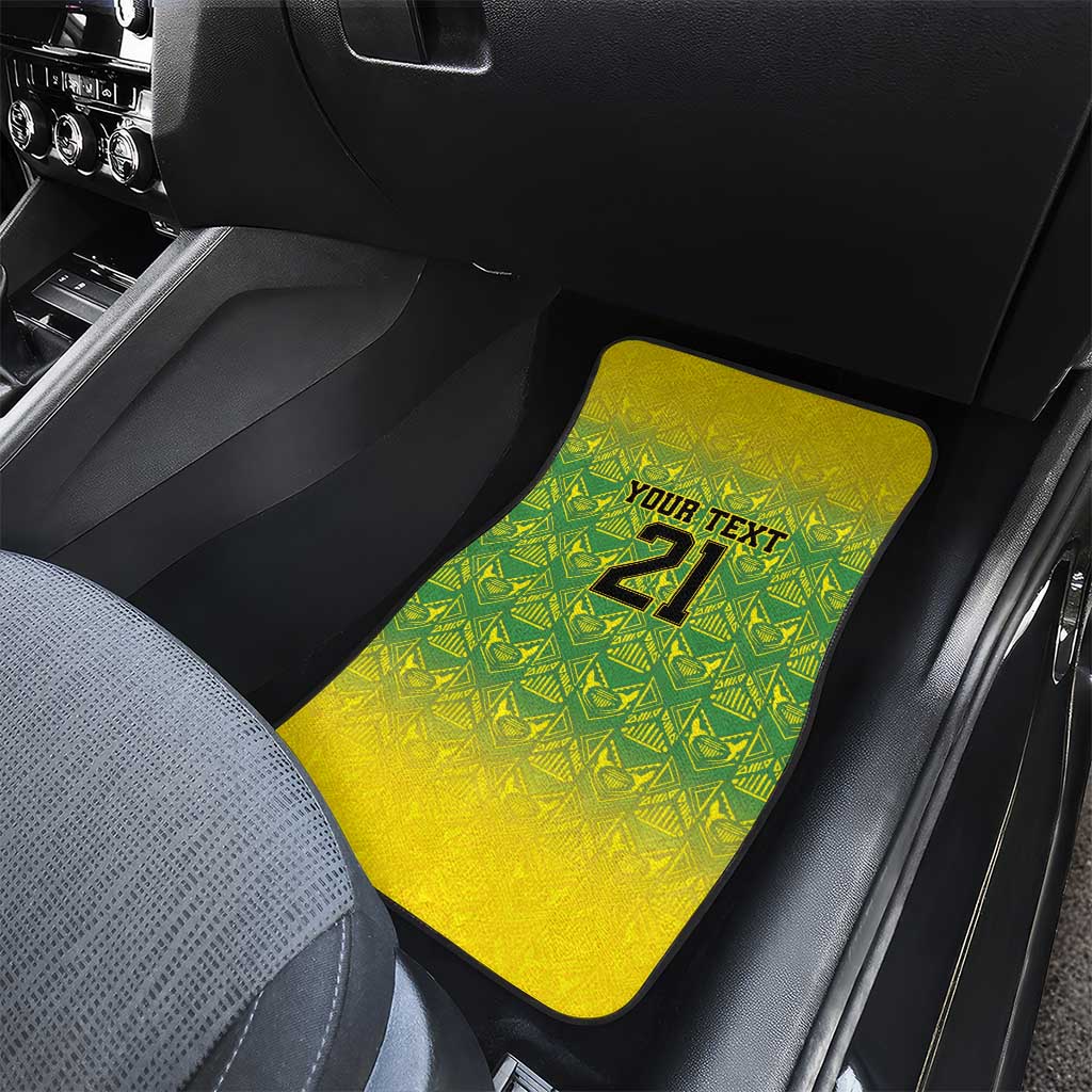 Afro-Jamaicans Custom Car Mats Reggae Boyz With Traditional Pattern