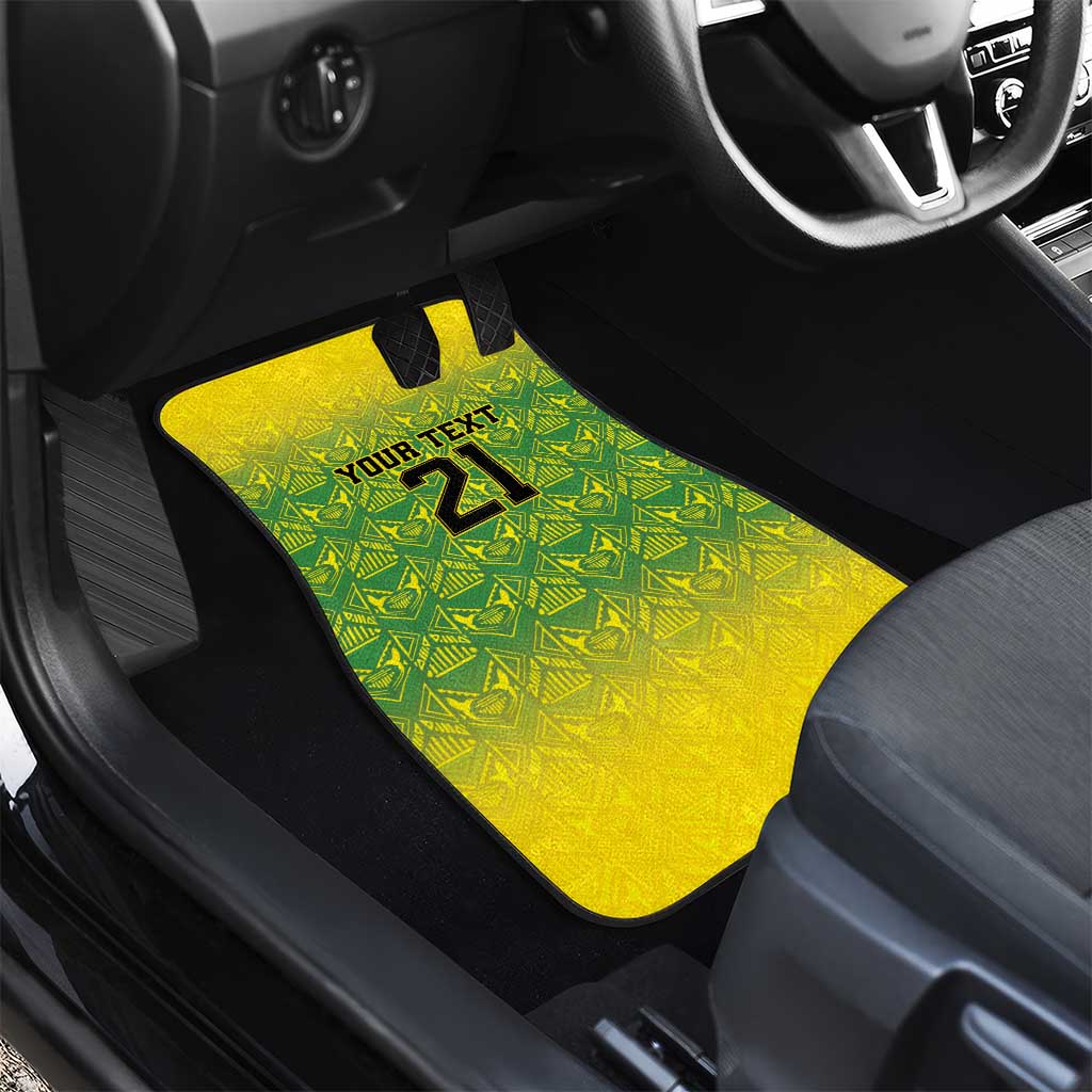Afro-Jamaicans Custom Car Mats Reggae Boyz With Traditional Pattern