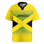 Afro-Jamaicans Custom Rugby Jersey Reggae Boyz With Traditional Pattern