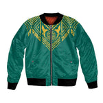Afro-Jamaicans Tribal Custom Football Bomber Jacket Green Style