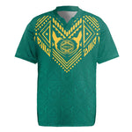 Afro-Jamaicans Tribal Custom Football Rugby Jersey Green Style